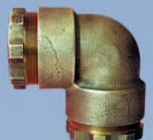 Raccord coudé en bronze