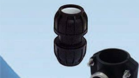 Raccord manchon PE égal / collier de prise renforcé